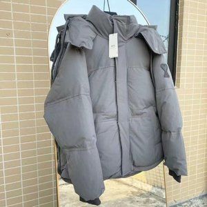 AMI FW21 Ami de Coeur Love logo Decal hooded drawstring bread short down ja